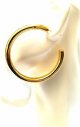 Gold Hoop Earrings Gold Plated Round Hoop Earrings 2 inch Pierced