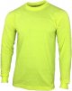 Safety High Visibility Long Sleeve Construction Work Shirts Pack for Men (Safety Yellow, Medium)