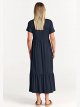 ANRABESS Womens 2025 Summer Casual Maxi Dress A line Tiered Flowy Short Sleeve Crewneck T Shirt Beach Travel Long Dresses