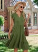 MixShe Summer Dresses for Women 2025 Elegant Classy Casual Plus Size Midi Fashion Dress S-XXL
