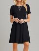 MOLERANI Women's Casual Plain Simple T-Shirt Loose Dress